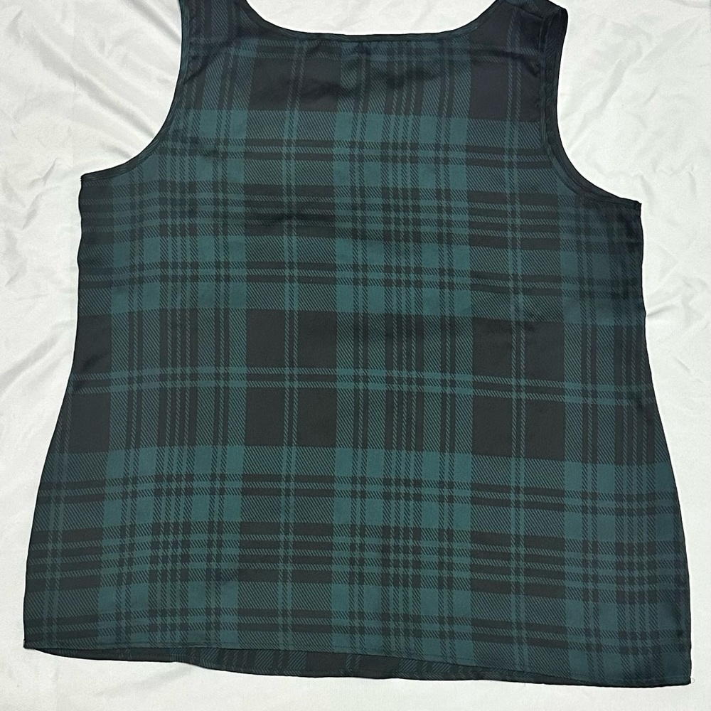 Chic Plaid Sleeveless Tank Top